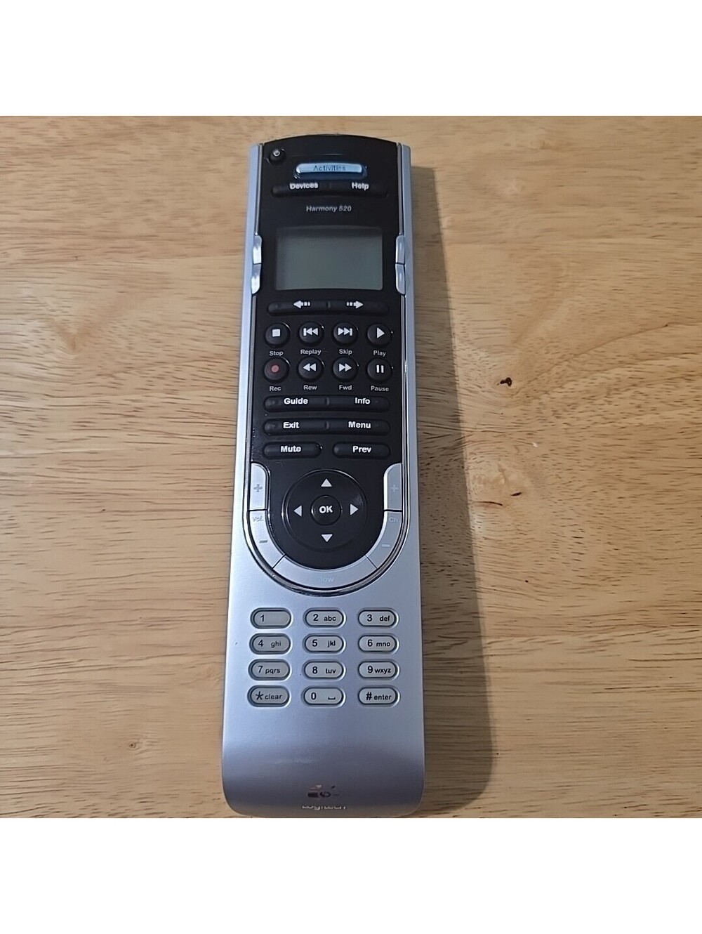 Logitech Harmony 520 Advanced Universal Remote Control - Cleaned & Tested